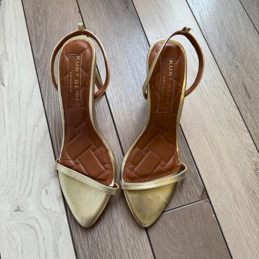 Kurt geiger london gold slingback - Picture 2 of 6
